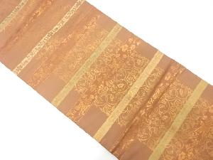 正倉院葡萄唐草文錦織り出し　名古屋帯